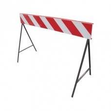 barriera acciaio bianca rossa rifrangente transenna da cantiere in acciaio | barriera segnaletica stradale | sibeshop 4